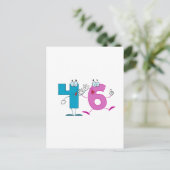 Happy Number 46 Briefkaart (Staand voorkant)