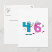 Happy Number 46 Briefkaart (Voorkant / Achterkant)