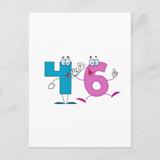 Happy Number 46 Briefkaart (Voorkant)