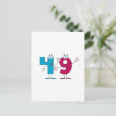 Happy Number 49 Briefkaart (Staand voorkant)