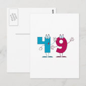 Happy Number 49 Briefkaart (Voorkant / Achterkant)