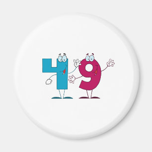 Happy Number 49 Magneet