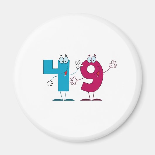 Happy Number 49 Magneet (Voorkant)