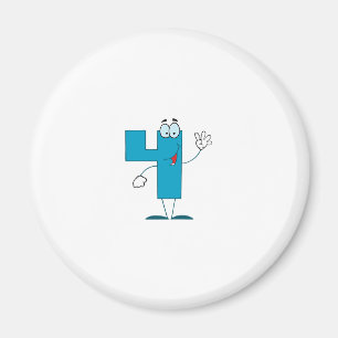 Happy Number 4 Magneet