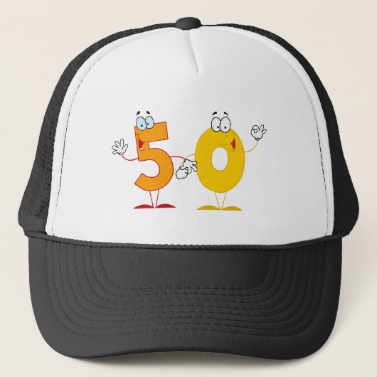 Happy Number 50 Trucker Pet (Voorkant)