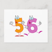 Happy Number 56 Briefkaart (Voorkant)