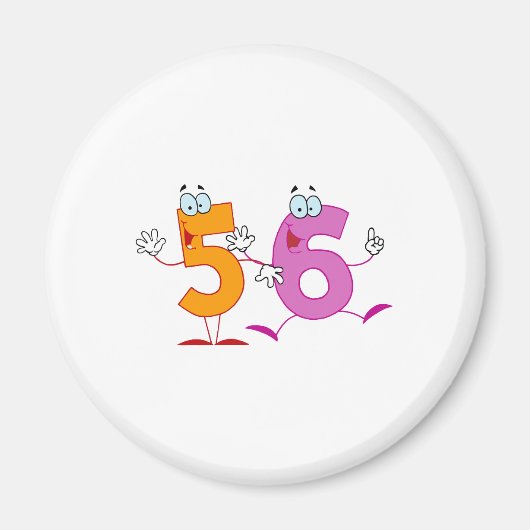 Happy Number 56 Magneet (Voorkant)
