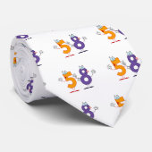 Happy Number 58 Stropdas (Opgerold)