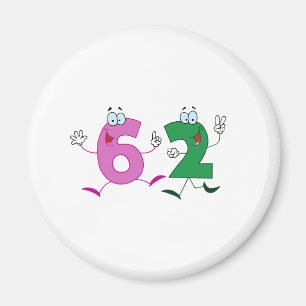 Happy Number 62 Magneet
