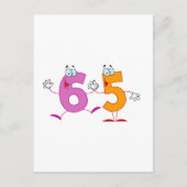 Happy Number 65 Briefkaart (Voorkant)
