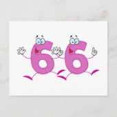 Happy Number 66 Briefkaart (Voorkant)