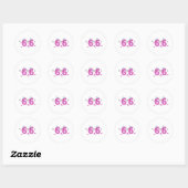 Happy Number 66 Ronde Sticker (Vel)
