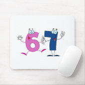 Happy Number 67 Muismat (Met muis)