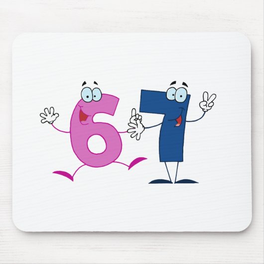 Happy Number 67 Muismat (Voorkant)