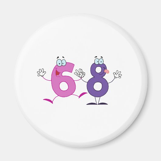 Happy Number 68 Magneet (Voorkant)