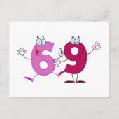 Happy Number 69 Briefkaart (Voorkant)