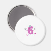 Happy Number 6 Magneet (Voorkant / Achterkant)