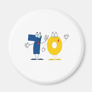 Happy Number 70 Magneet