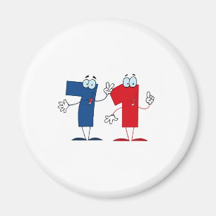 Happy Number 71 Magneet
