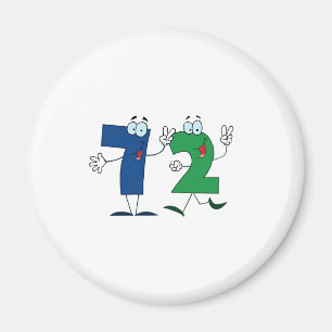 Happy Number 72 Magneet