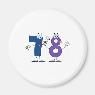 Happy Number 78 Magneet