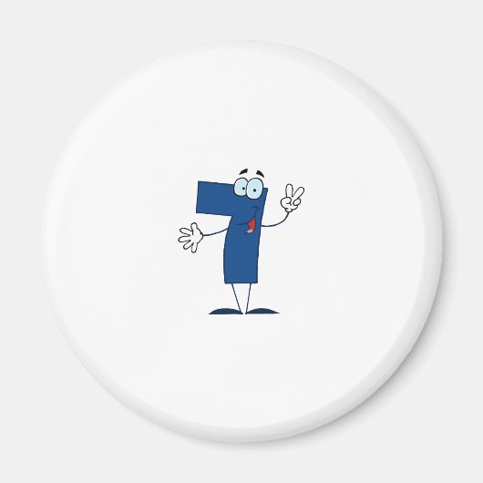 Happy Number 7 Magneet (Voorkant)
