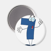 Happy Number 7 Magneet (Voorkant / Achterkant)