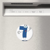 Happy Number 7 Magneet (Insitu (Vaatwasser))