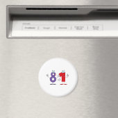 Happy Number 81 Magneet (Insitu (Vaatwasser))