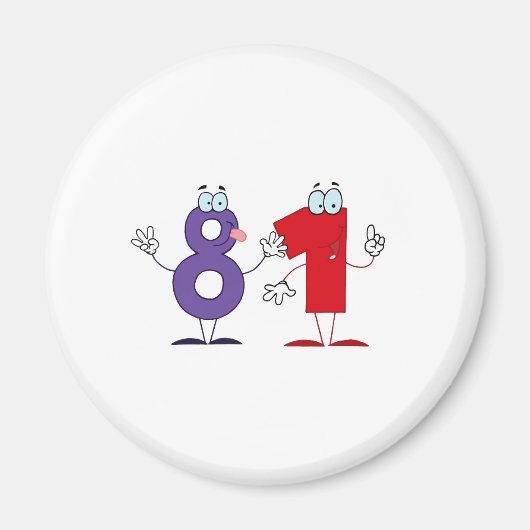 Happy Number 81 Magneet (Voorkant)
