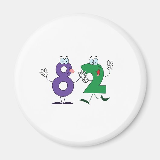Happy Number 82 Magneet (Voorkant)