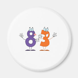 Happy Number 83 Magneet