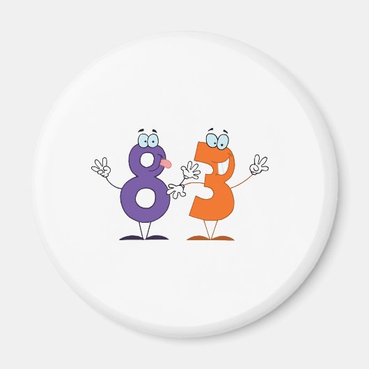 Happy Number 83 Magneet (Voorkant)