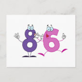 Happy Number 86 Briefkaart (Voorkant)