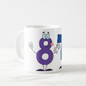 Happy Number 87 Koffiemok (Voorkant links)