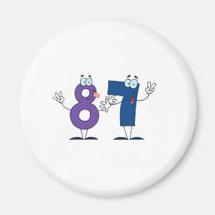 Happy Number 87 Magneet
