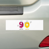Happy Number 90 Bumpersticker (Op auto)