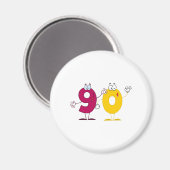 Happy Number 90 Magneet (Voorkant / Achterkant)