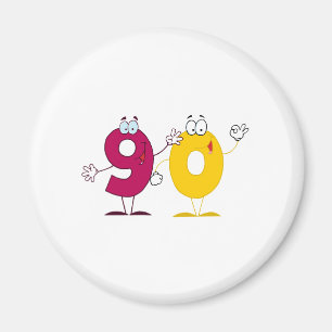 Happy Number 90 Magneet