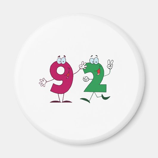 Happy Number 92 Magneet (Voorkant)