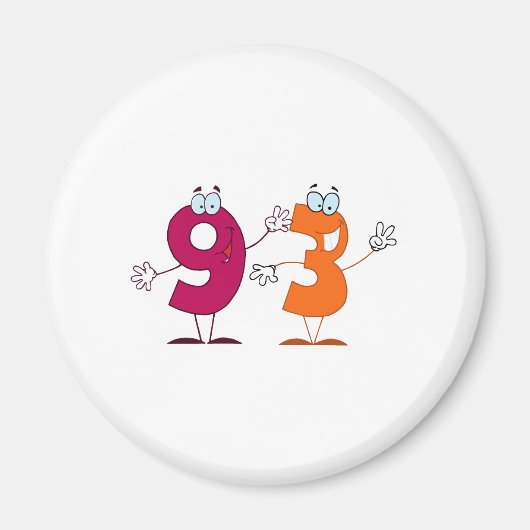 Happy Number 93 Magneet (Voorkant)