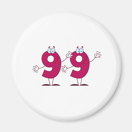 Happy Number 99 Magneet (Voorkant)