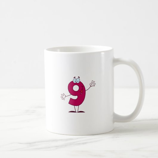 Happy Number 9 Koffiemok (Rechts)