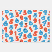 Happy Numbers print wrapping paper (Voorkant 3)