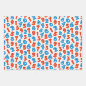 Happy Numbers print wrapping paper (Voorkant 2)