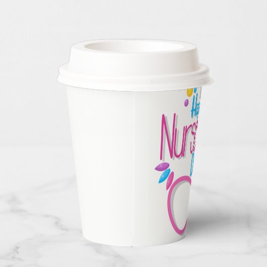 Happy Nurse Day Papieren Bekers (Rechts)