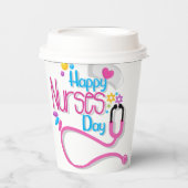 Happy Nurse Day Papieren Bekers (Voorkant)