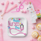 Happy Nurse Day Papieren Bordje (Feest)