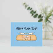Happy Nurse Nurse's Day Whimsical Bandage Briefkaart (Staand voorkant)