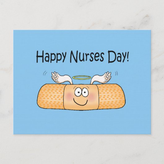 Happy Nurse Nurse's Day Whimsical Bandage Briefkaart (Voorkant)